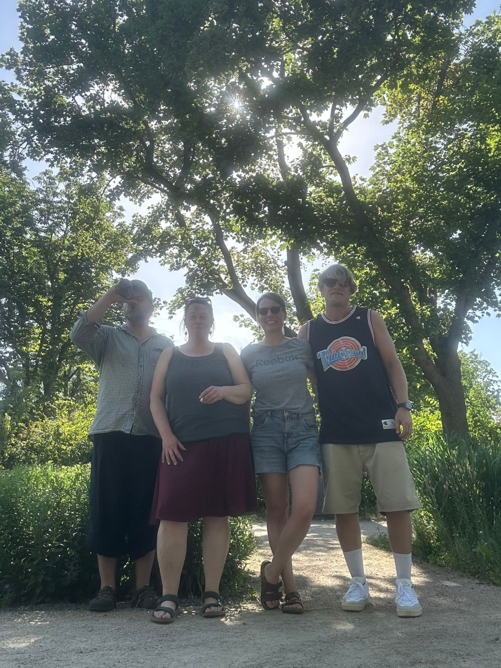 Kaspar, Anja, Anna und Lars (v.l.n.r.)