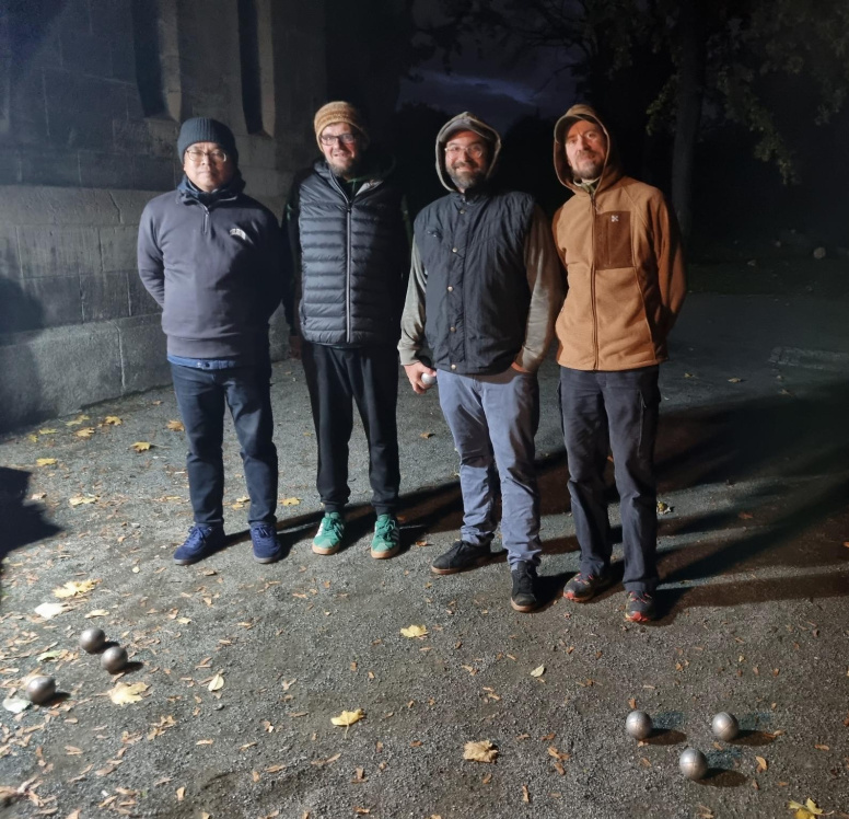 Nara, Mirek, Thomas und Jogi (v.l.n.r.)